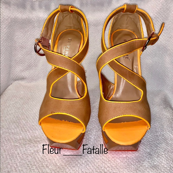 Gorgeous Spring/Summer Orange Heels 🧡 - Picture 1 of 4